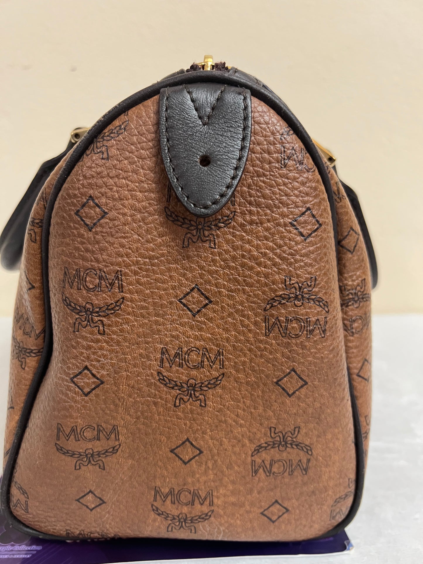 MCM BOSTON CHOCO 25 w/ BONE