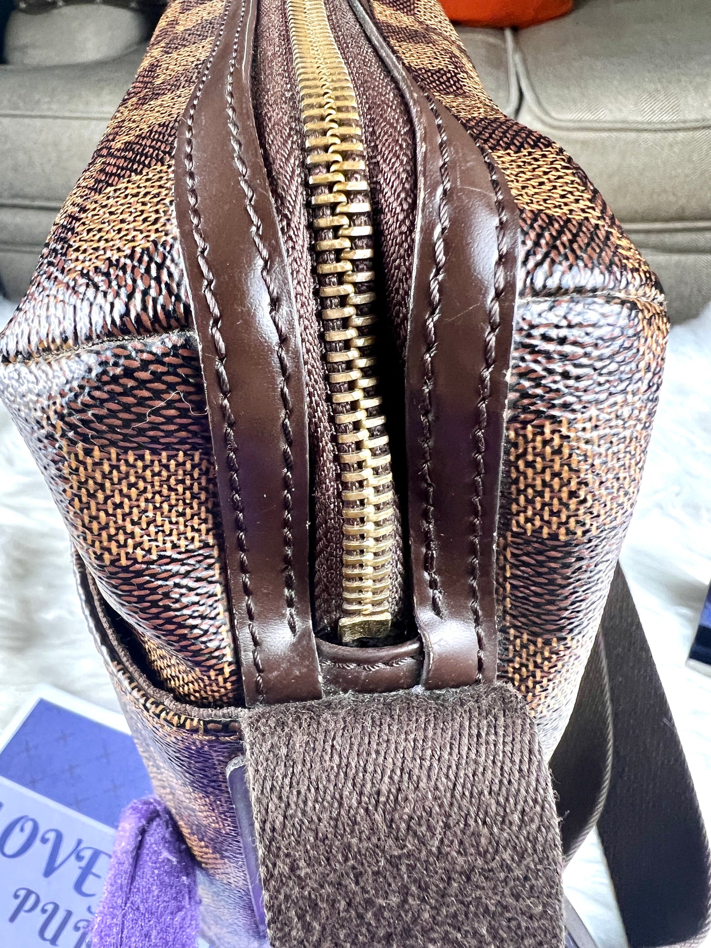 TROTTEUR DAMIER MESSENGER BAG