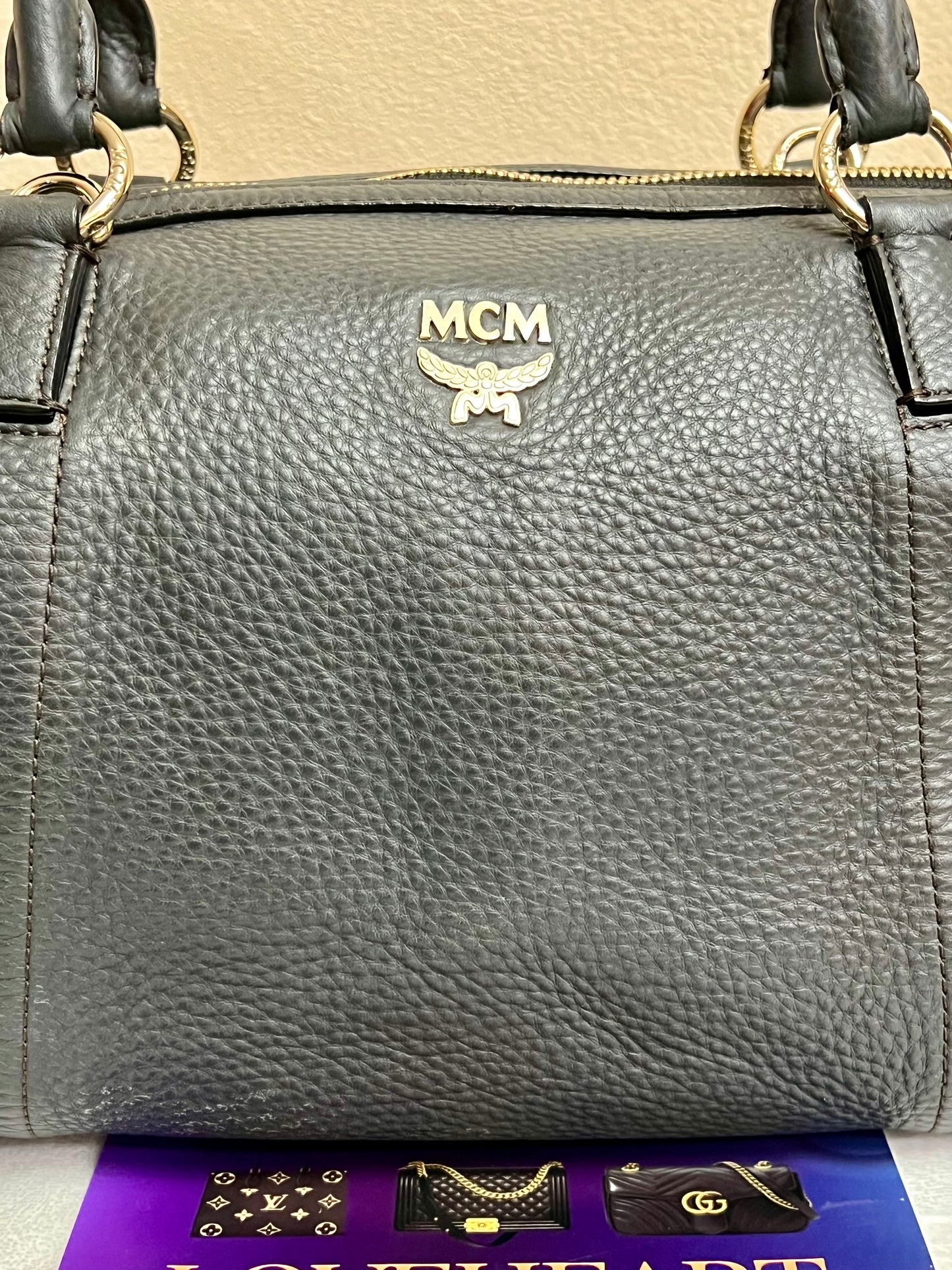 MCM BOSTON SOFT LEATHER