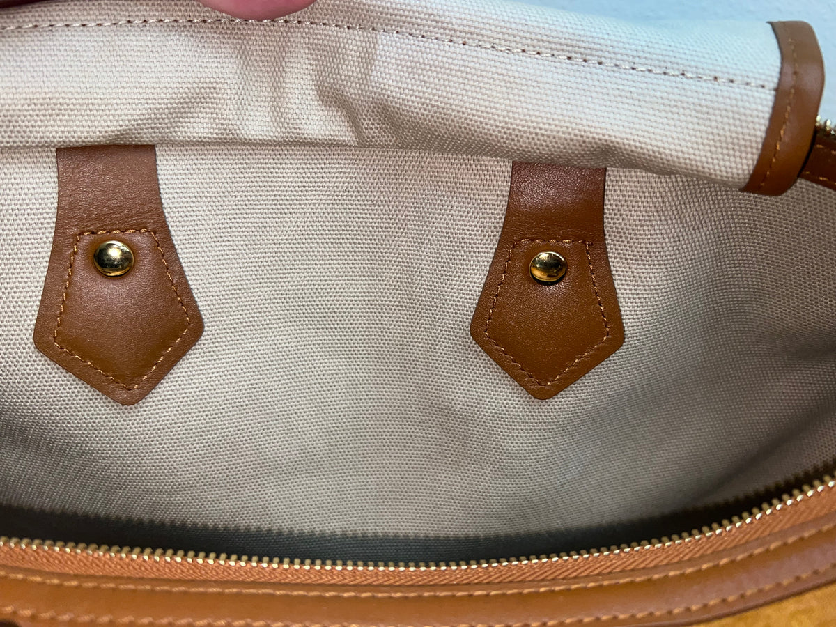MCM DUFFLE 40 COGNAC