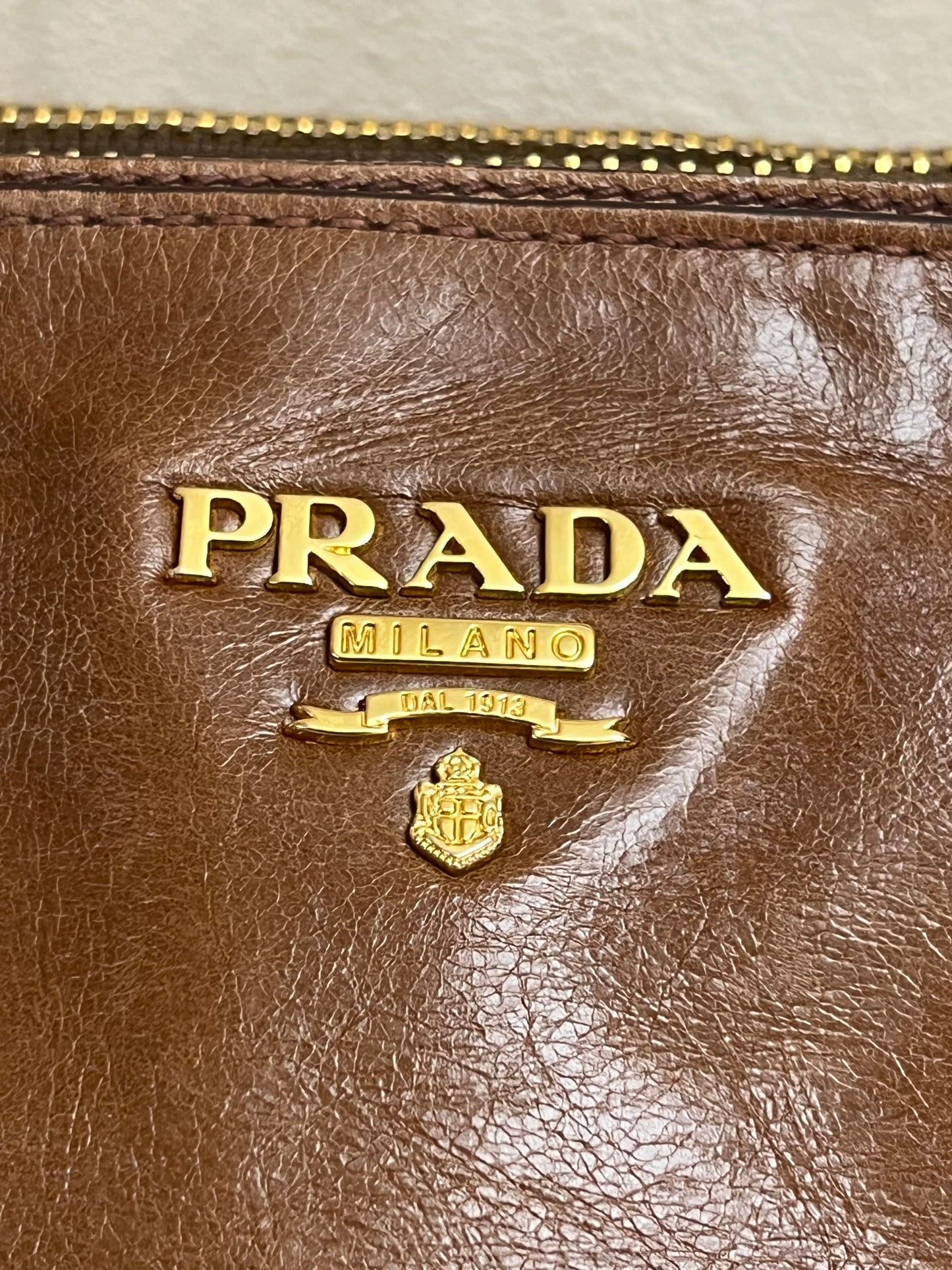 PRADA 2 WAY BROWN