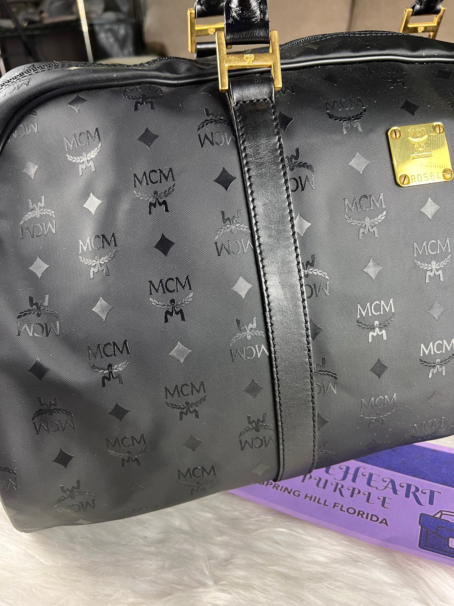 MCM TRAVEL BAG BLACK 60