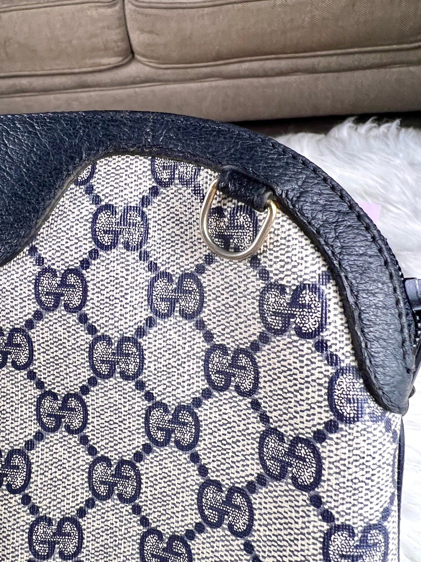 SUPREME NAVY SHERRYLINE VINTAGE CROSSBODY BAG