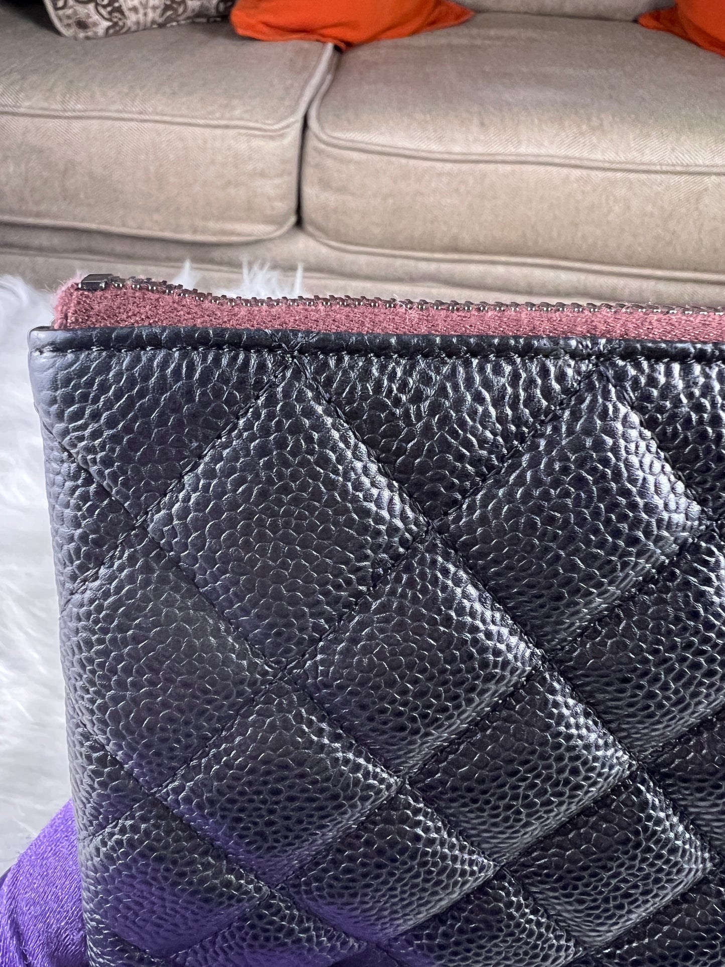 COSMETIC CASE CLUTCH CAVIAR