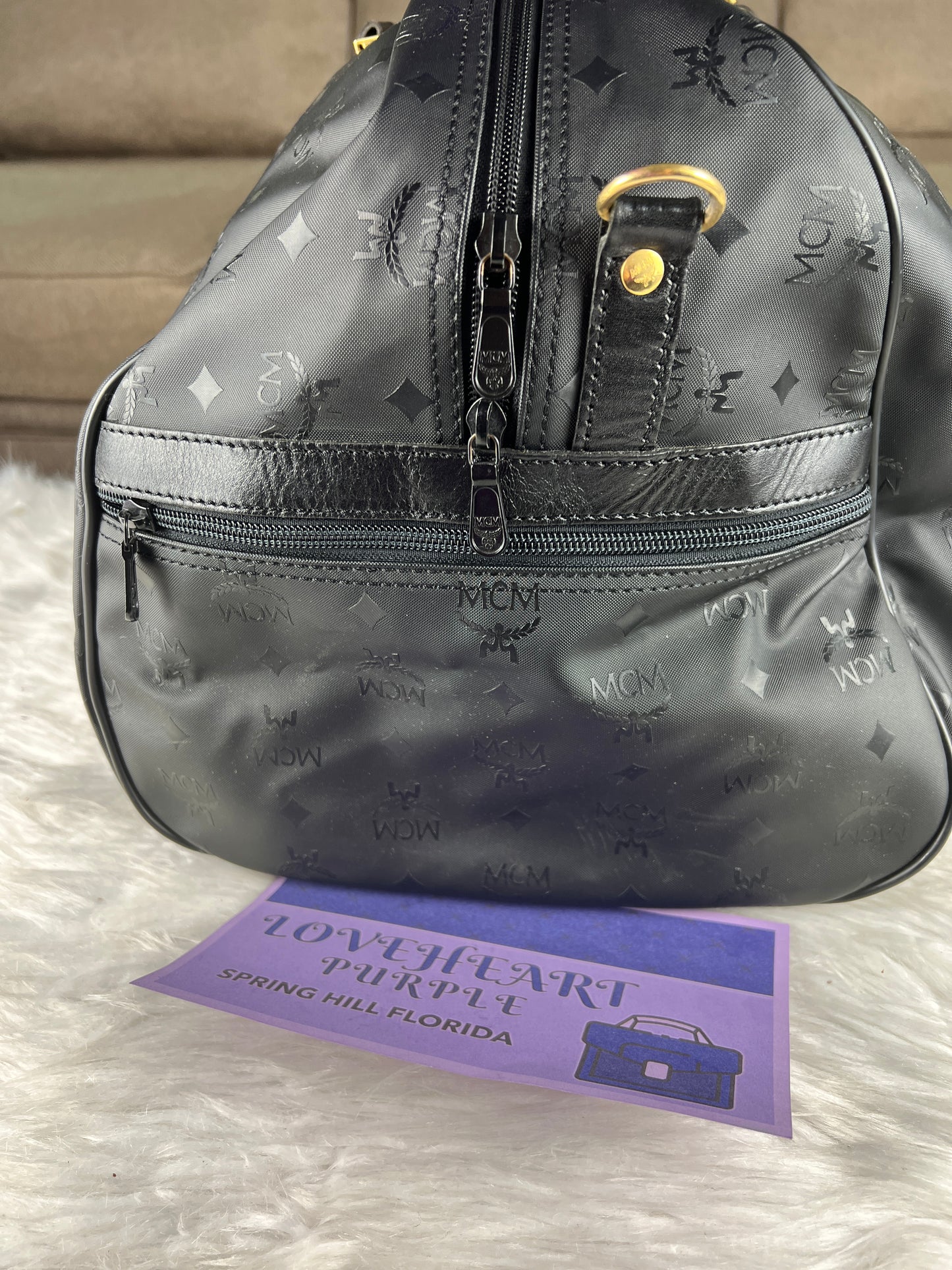 MCM TRAVEL BAG BLACK 60