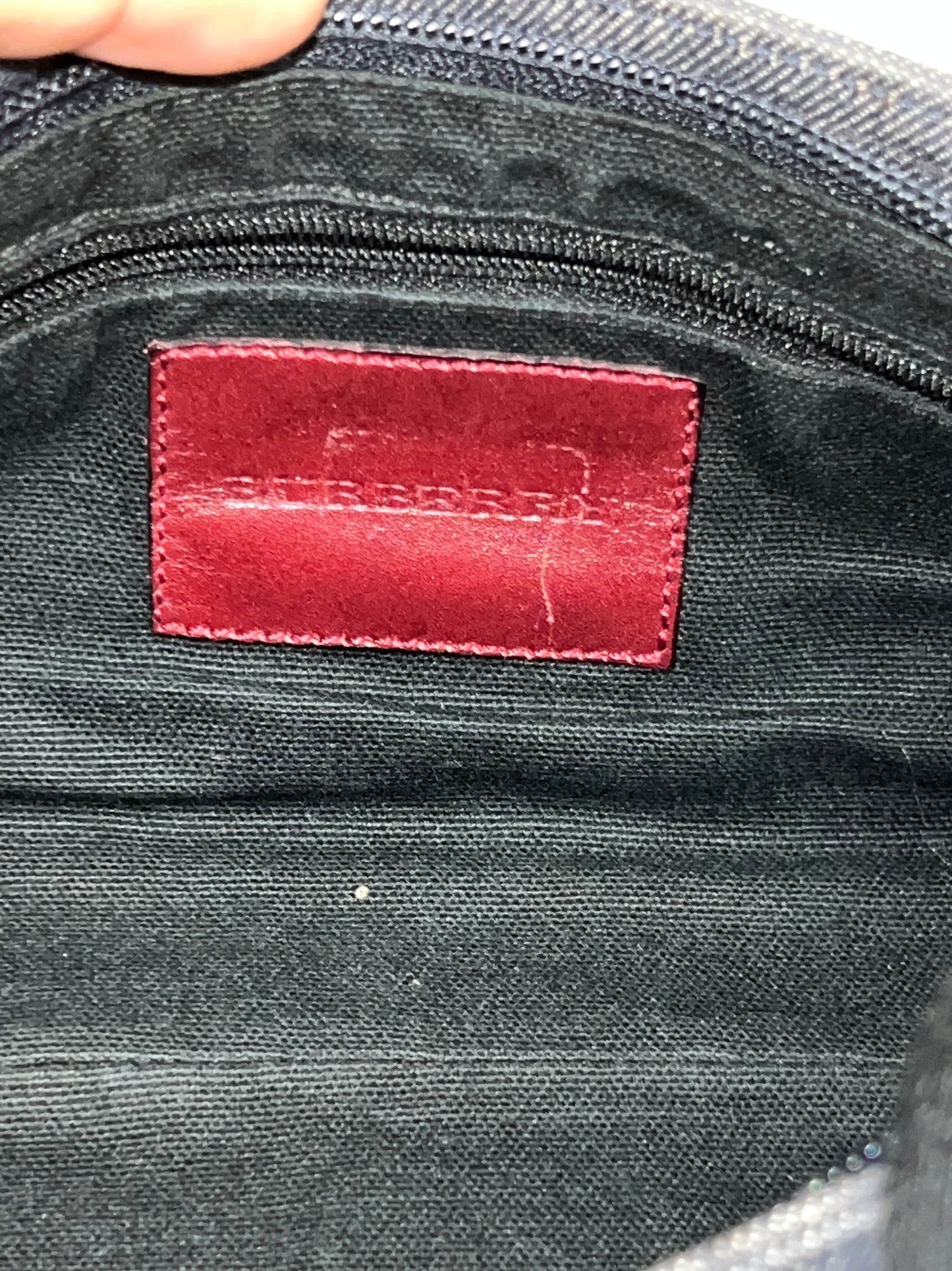 BURBERRY DENIM SHOULDER BAG