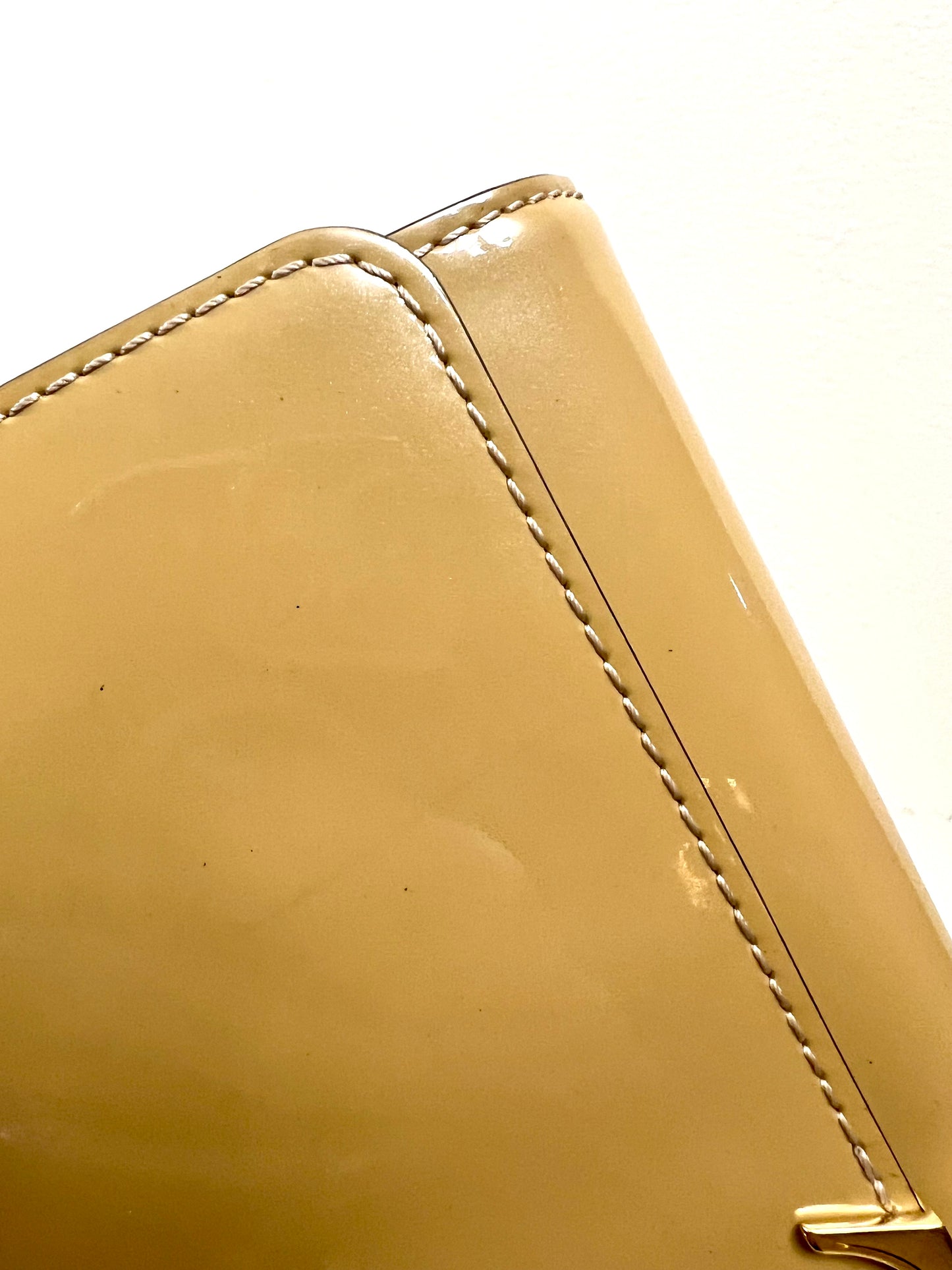 LOUISE CLUTCH VERNIS YELLOW