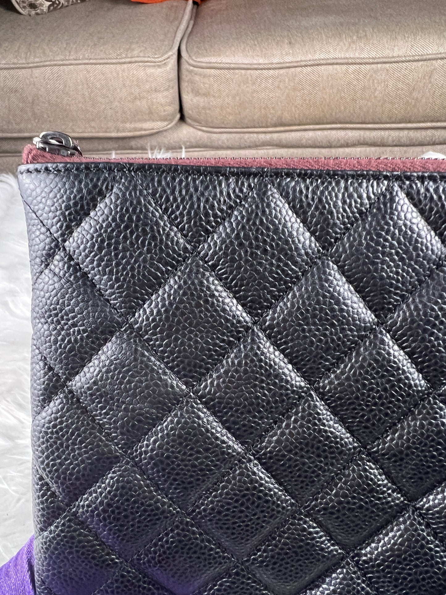 COSMETIC CASE CLUTCH CAVIAR