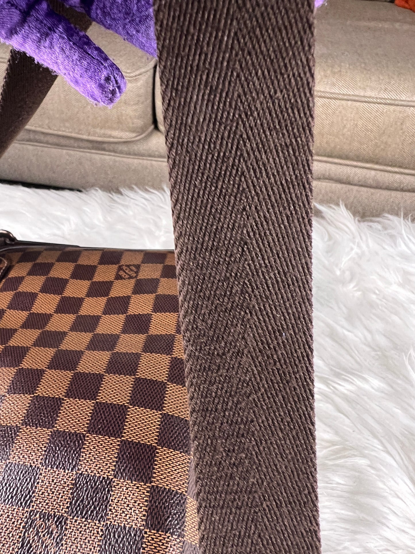 DISTRICT PM MESSENGER BAG DAMIER EBENE