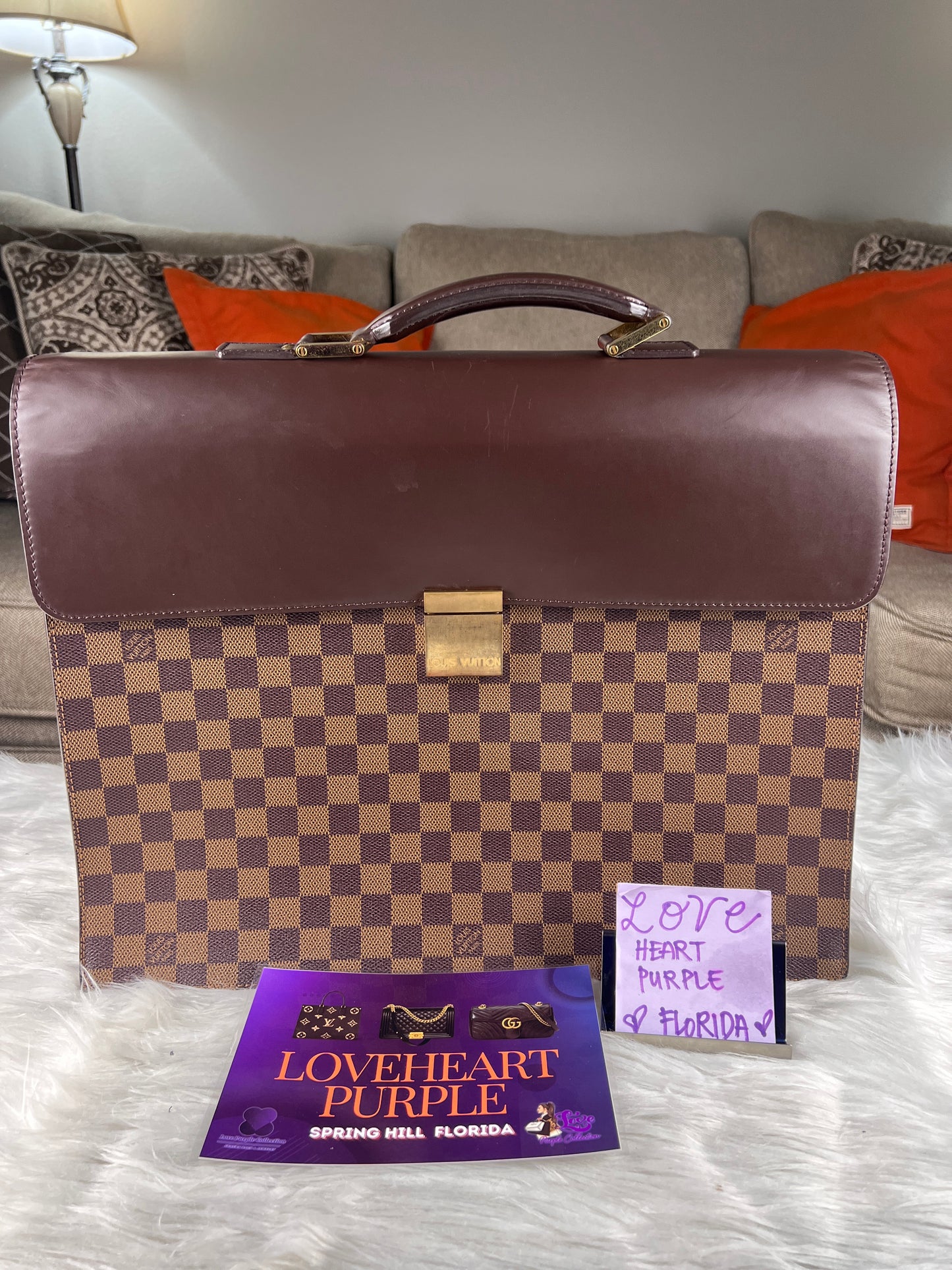 ALTONA PM BRIEFCASE DAMIER EBENE