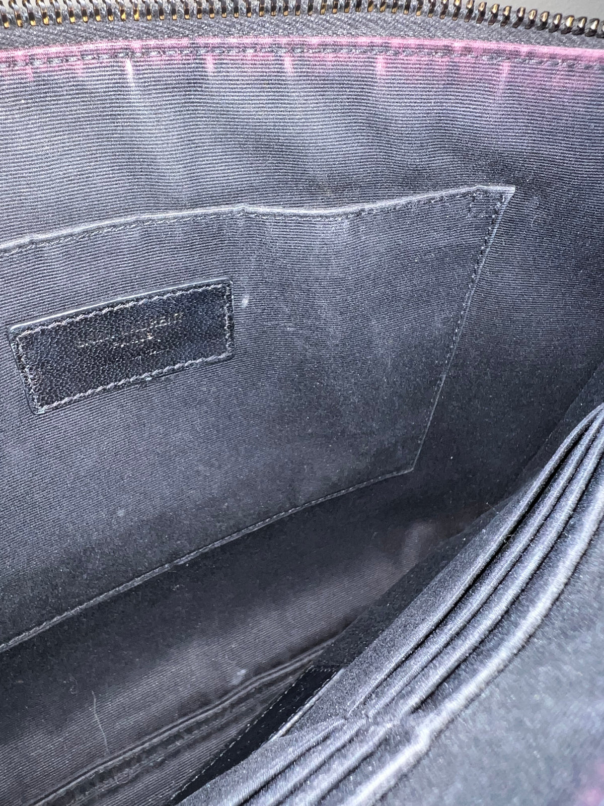 YSL CROC CLUTCH