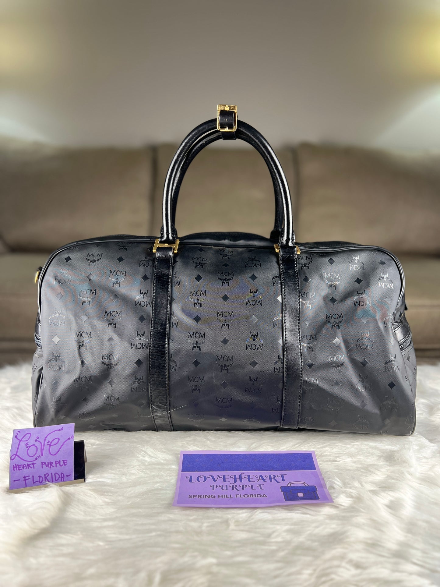 MCM TRAVEL BAG BLACK 60