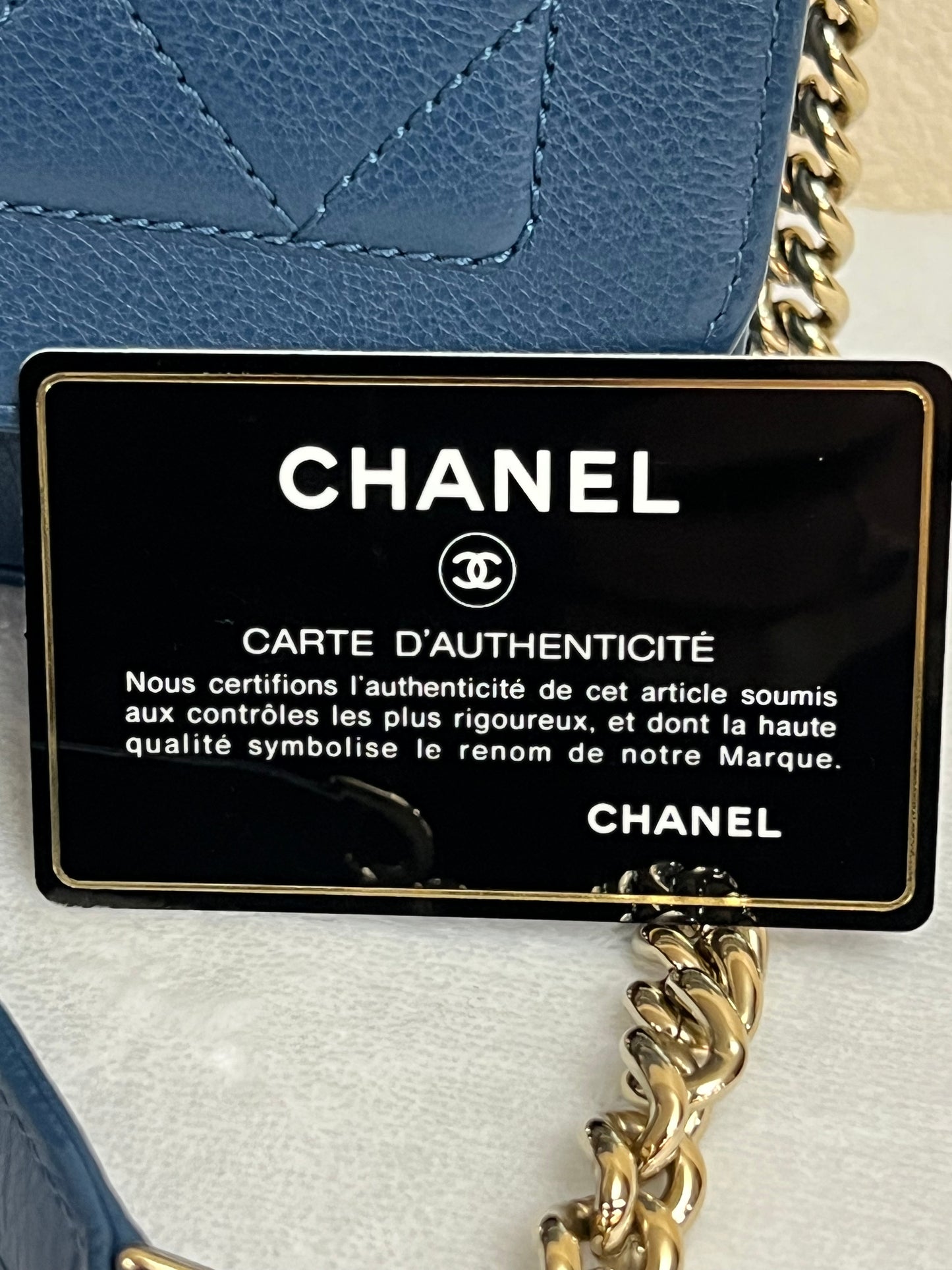 LABEL CLICK FLAP BLUE