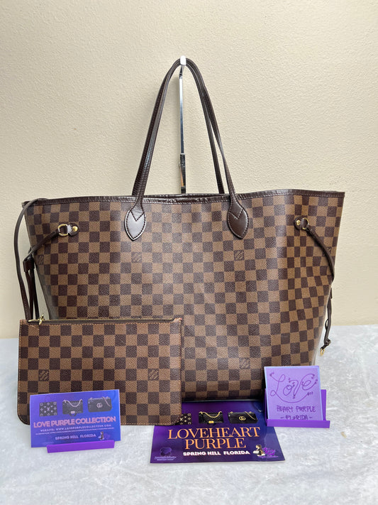 NEVERFULL GM W/ POUCH DAMIER EBENE