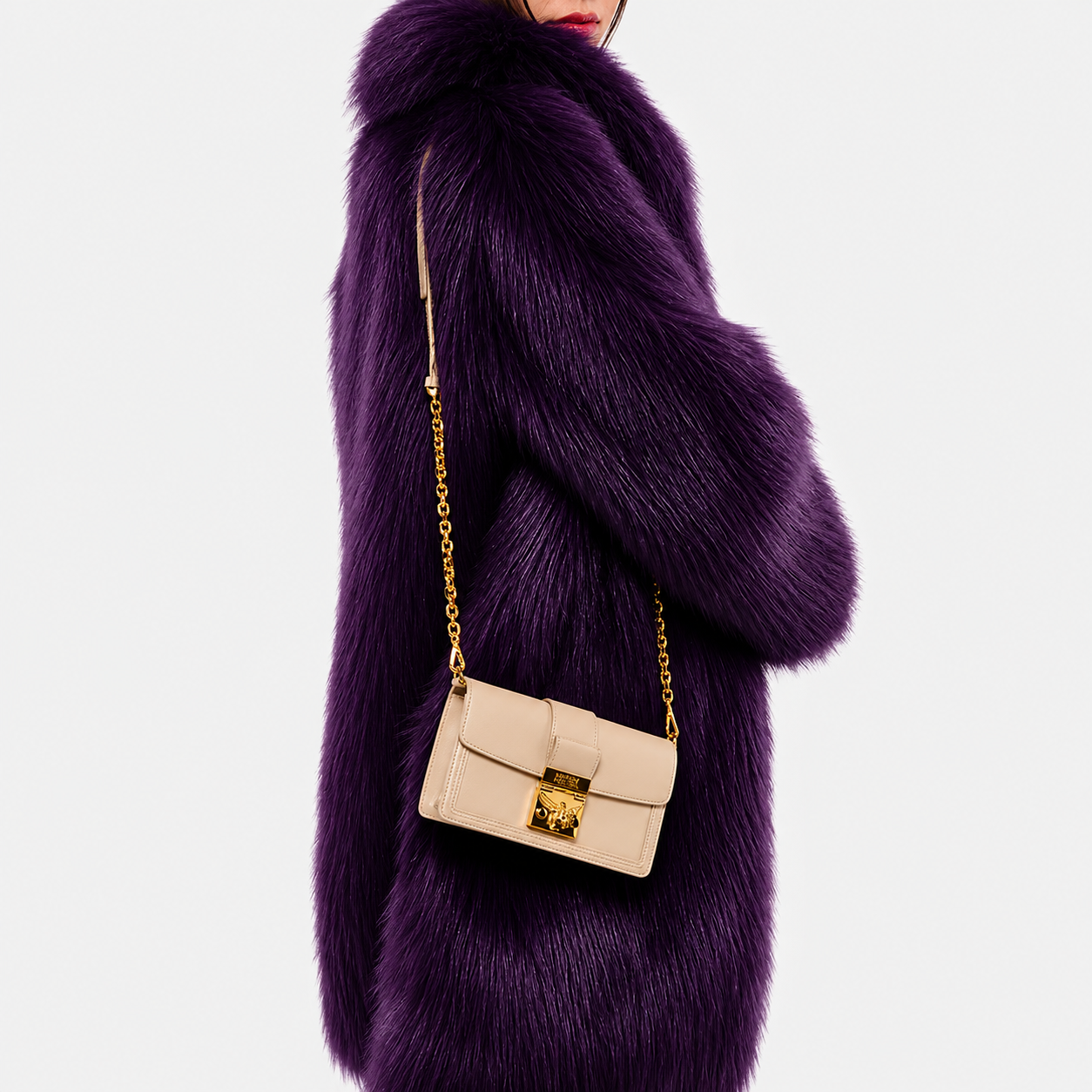 MCM Tracy Laurel Leather Chain Crossbody.